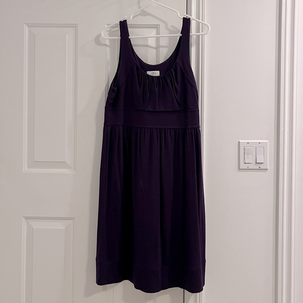LOFT Purple Midi Dress
